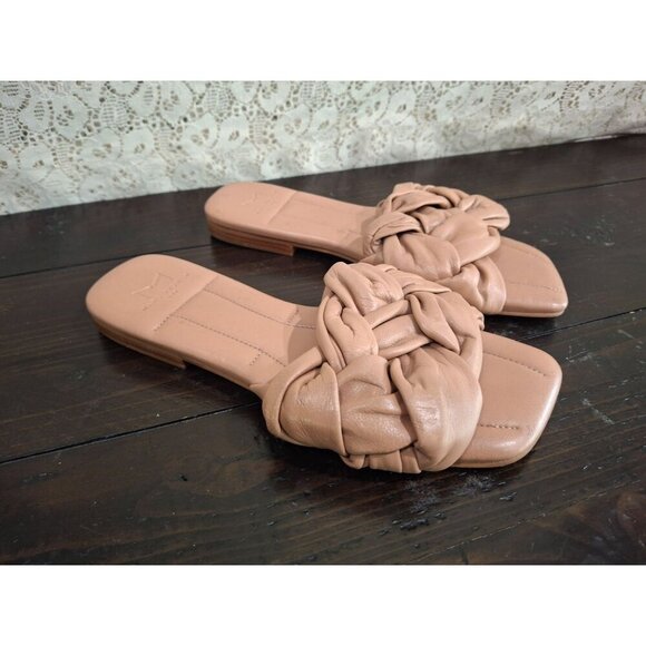 NWOB Marc Fisher LTD Miyuki Blush Leather Slip-on Sandal/Sz. 5m - Picture 1 of 8